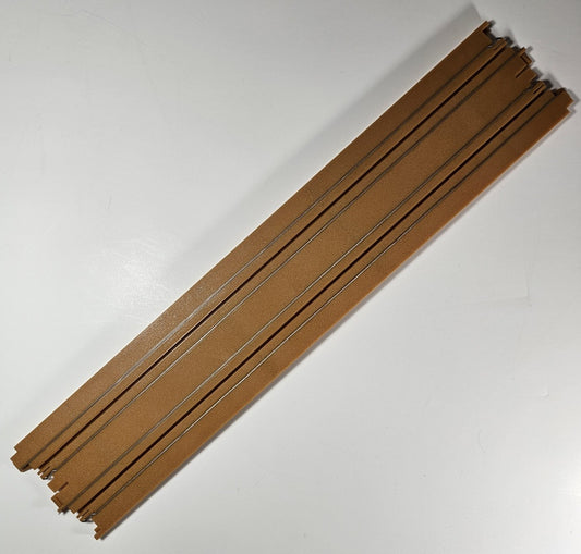 Auto World Track (Bulk Item) 15" Straight Track (Amber) (1 piece)