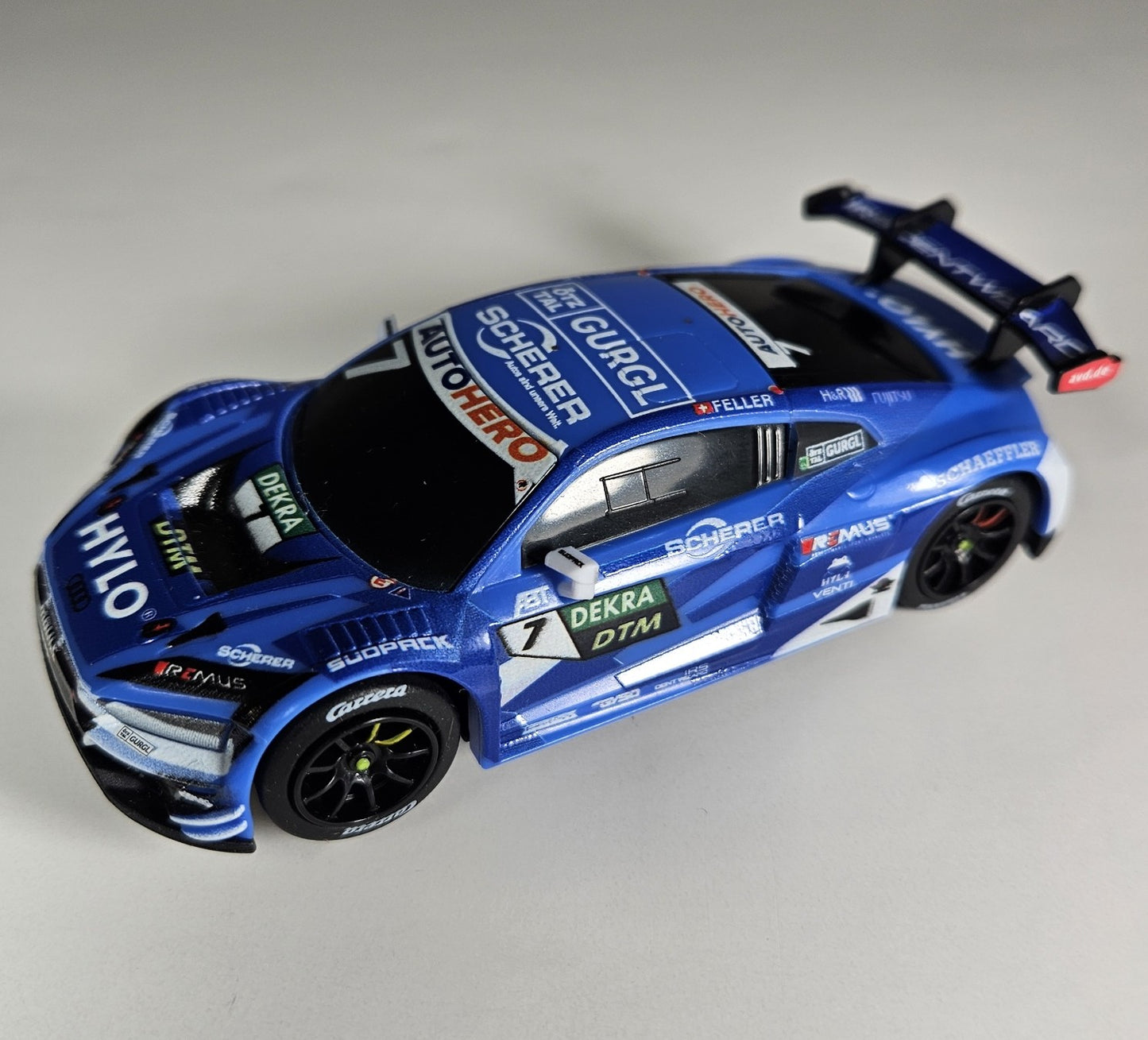 Carrera Go 64227 (PRE-OWNED) Audi R8 LMS GT3 DTM No. 7 Ricardo Feller 1/43 Scale Slot Car