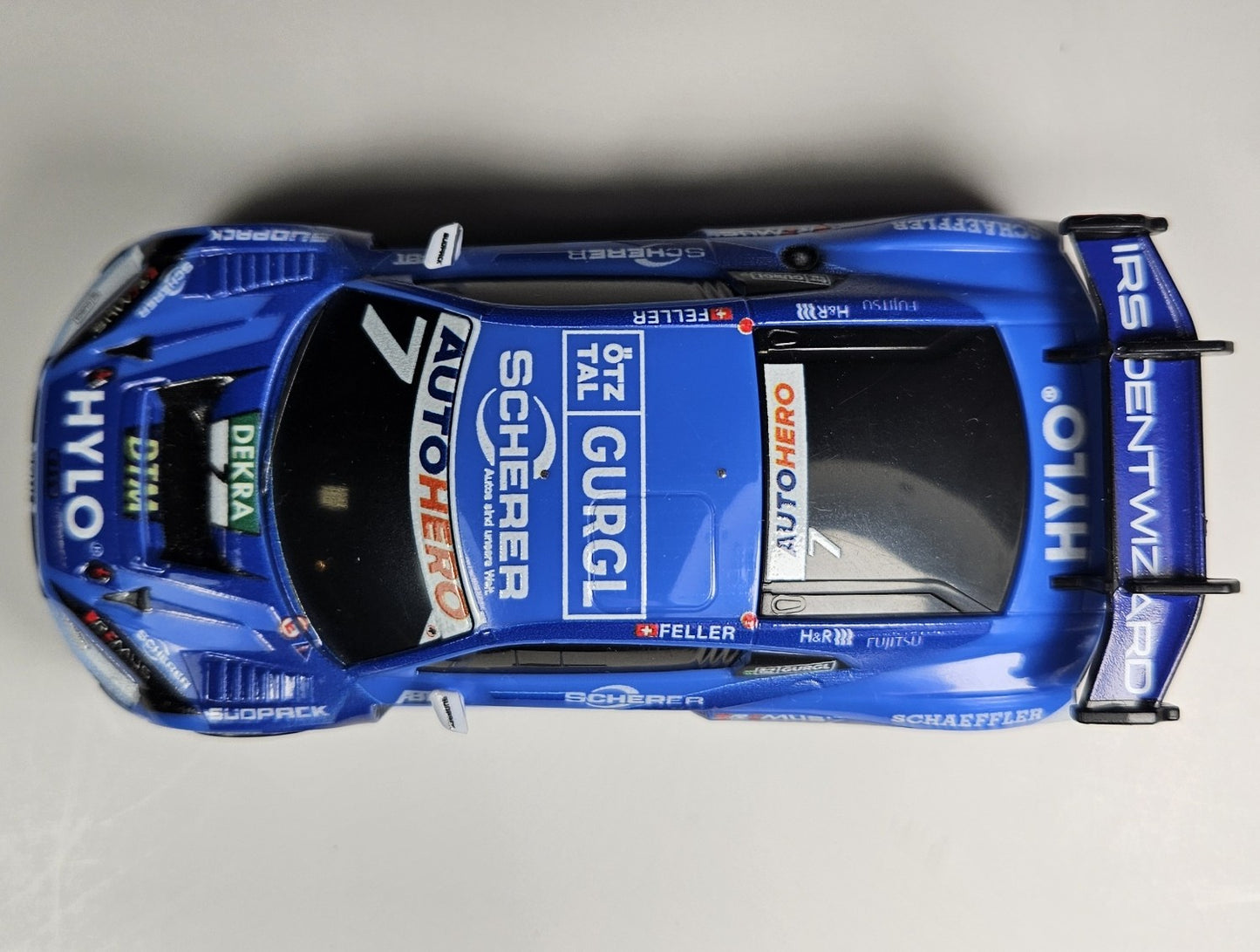 Carrera Go 64227 (PRE-OWNED) Audi R8 LMS GT3 DTM No. 7 Ricardo Feller 1/43 Scale Slot Car