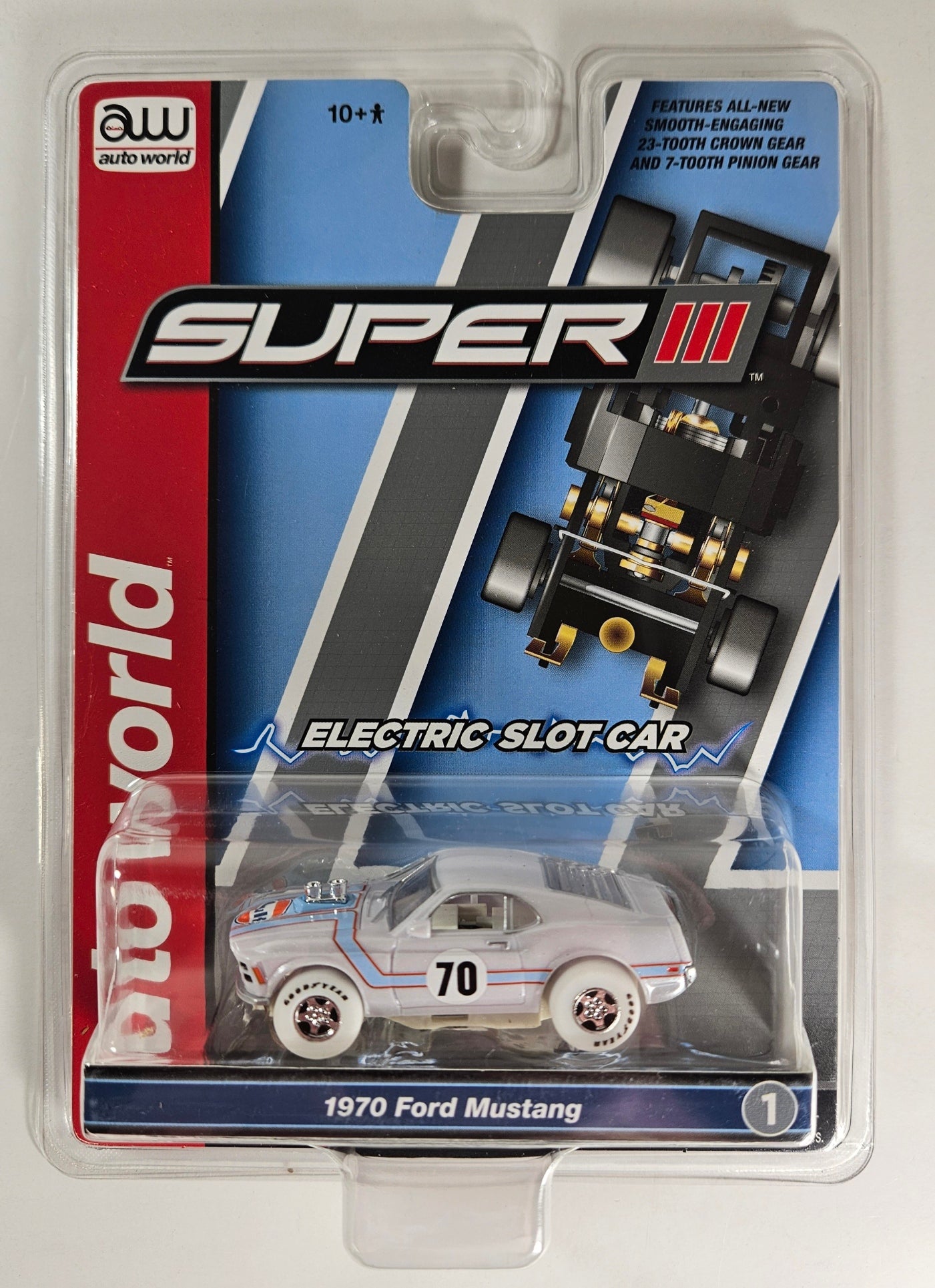 Auto World Super III SC413-1A 1970 Ford Mustang (iWheels) HO Scale Slot Car