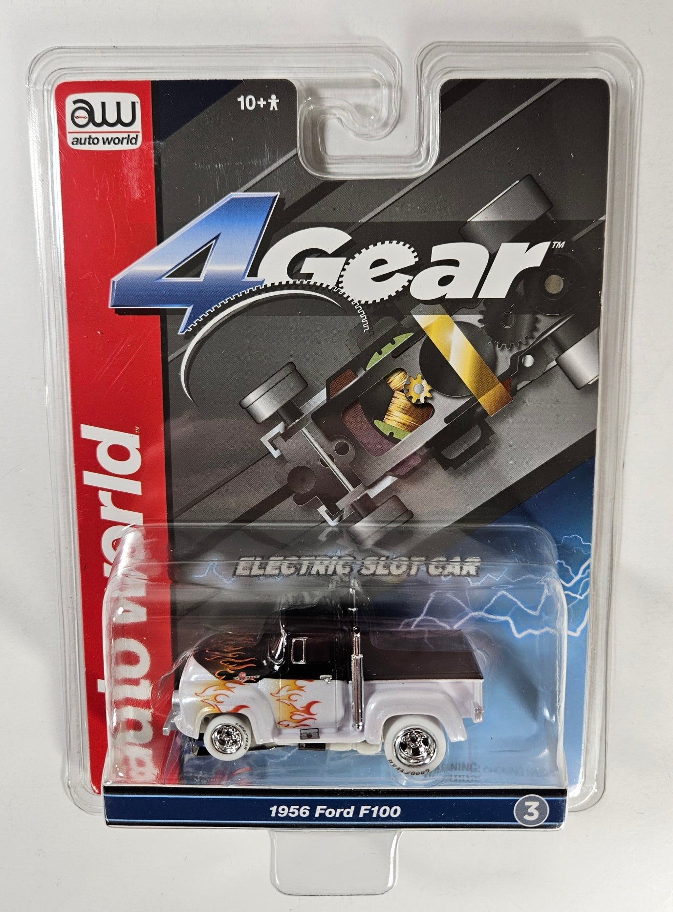 Auto World 4Gear SC413-3A 1956 Ford F100 Pickup (iWheels) HO Scale Slot Car