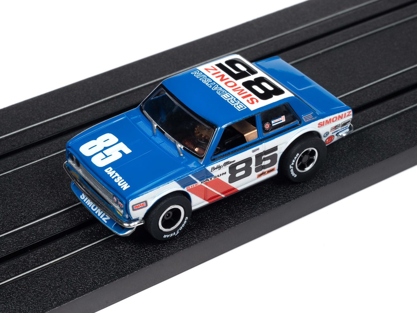 Auto World Xtraction SC404-1 BRE 1972 Datsun 510 HO Scale Slot Car