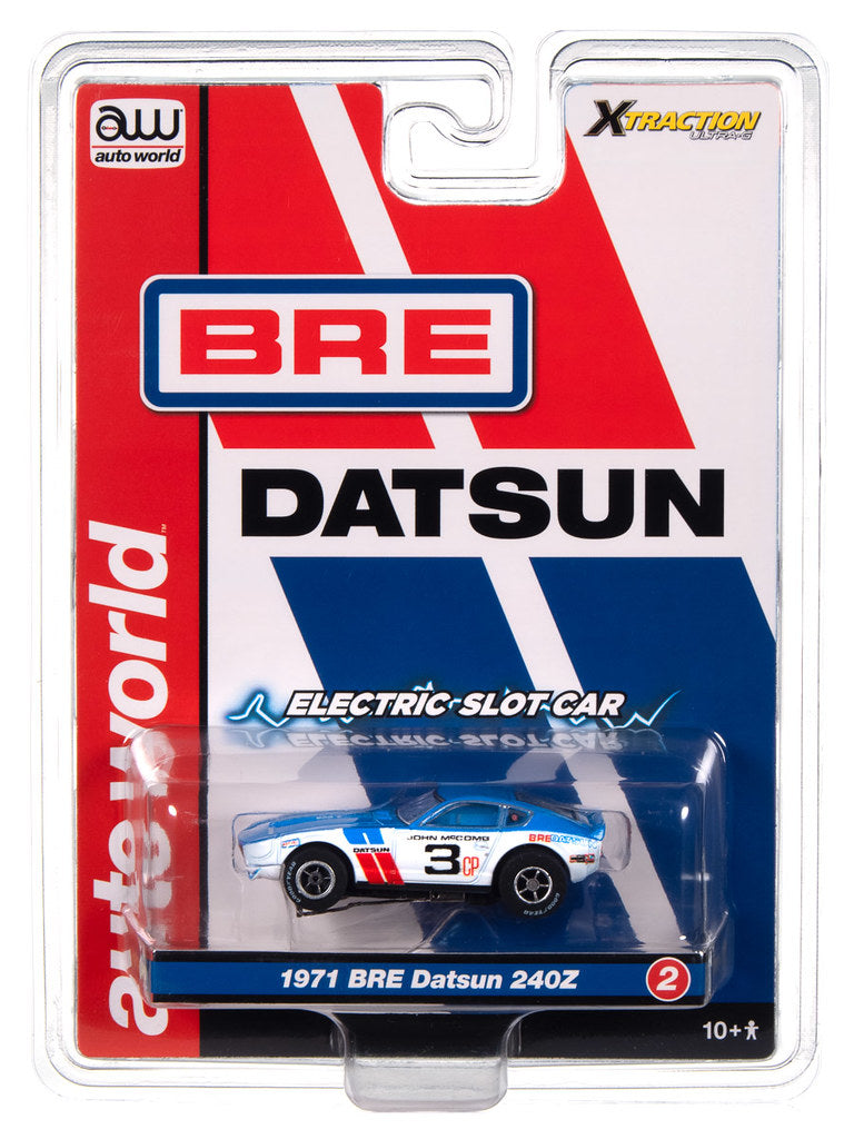Auto World Xtraction SC404-2 BRE 1971 Datsun 240Z HO Scale Slot Car