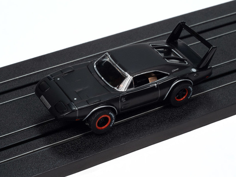 Auto World Xtraction SC412-4B 1969 Dodge Daytona (Dark Grey) HO Scale Slot Car