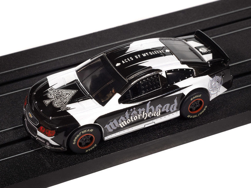 Auto World Super III SC419-2A 2015 Chevy SS Motorhead (White/Black) HO Scale Slot Car