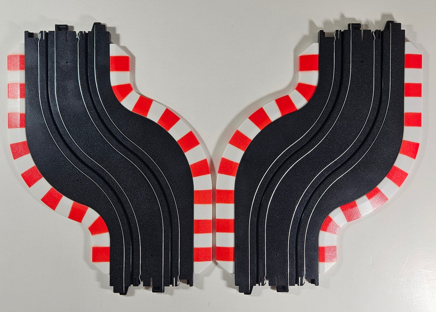 AFX Track (Bulk Item) 9" Chicane Set - Left & Right Chicane Tracks