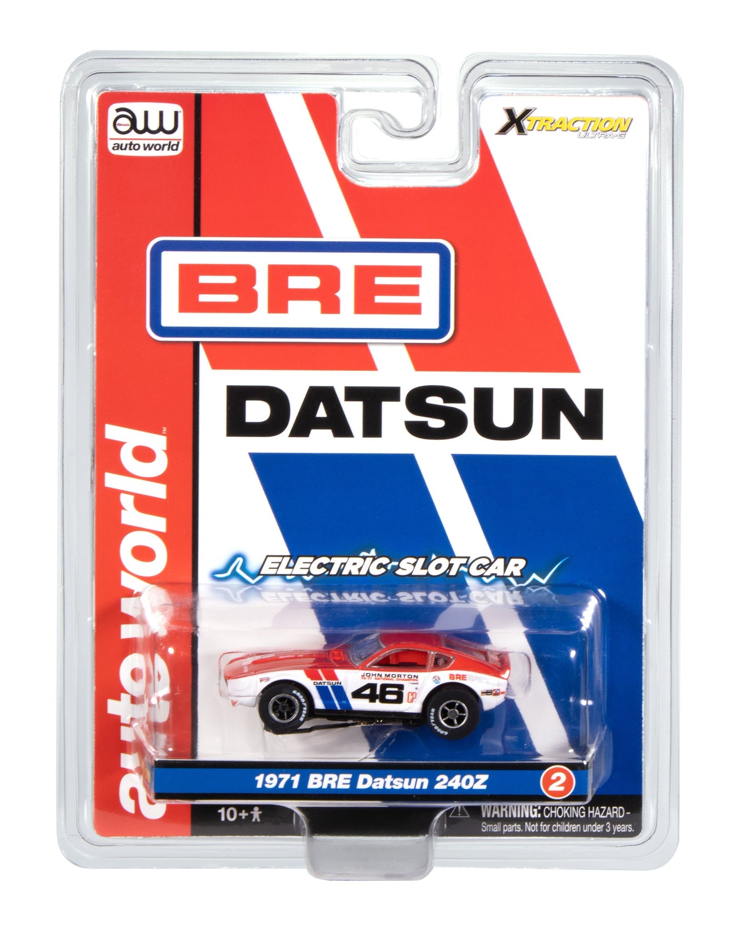Auto World Xtraction SC420-2 1971 BRE Datsun 240Z #46 HO Scale Slot Car