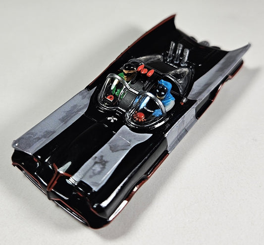 Auto World Parts 4Gear Slot Car Body SC395-4 1966 TV Series Batmobile (Black w/ Primered Repair Patches)