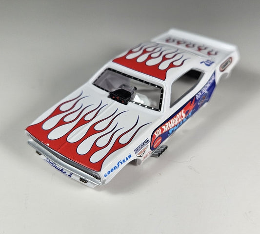 Auto World Parts 4Gear Slot Car Body SC376-3 R1 DON "THE SNAKE" PRUDHOMME 1972 PLYMOUTH CUDA FUNNY CAR