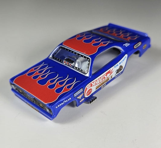 Auto World Parts 4Gear Slot Car Body SC376-2 R1 TOM "THE MONGOOSE" MCEWEN 1972 PLYMOUTH DUSTER FUNNY CAR