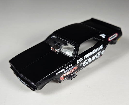 Auto World Parts 4Gear Slot Car Body SC376-1 R1 DON "THE SNAKE" PRUDHOMME 1973 PLYMOUTH CUDA FUNNY CAR