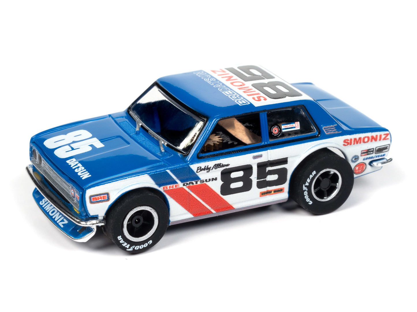 Auto World Xtraction SC404-1 BRE 1972 Datsun 510 HO Scale Slot Car
