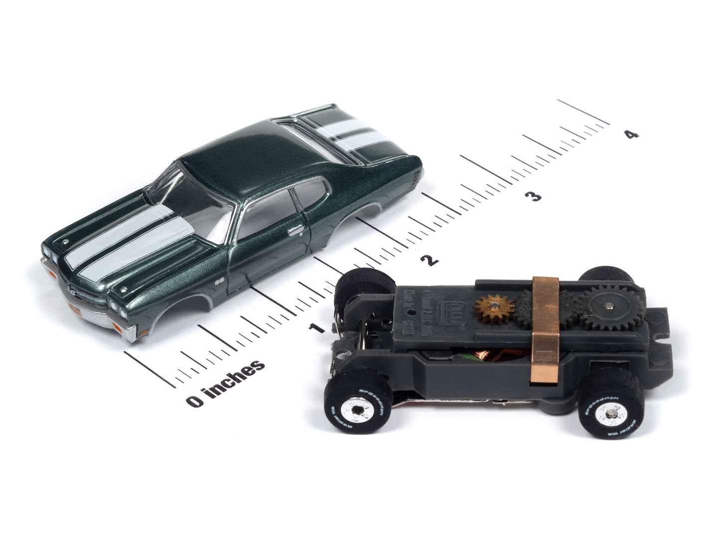 Auto World Thunderjet SC409-1 John Wick 1970 Chevy Chevelle SS HO Scale Slot Car