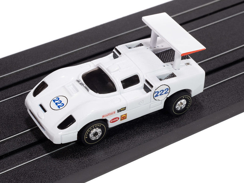 Auto World Thunderjet SC415-1A 1966 Chaparral 2F (White & Blue) #222 HO Scale Slot Car