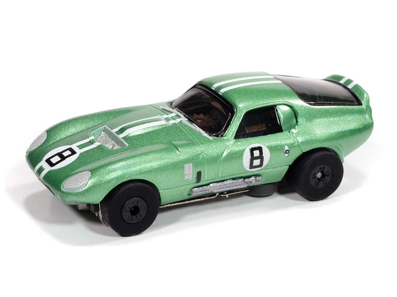 Auto World Thunderjet SC415-3B 1965 Shelby Cobra Daytona Coupe (Metallic Green) HO Scale Slot Car