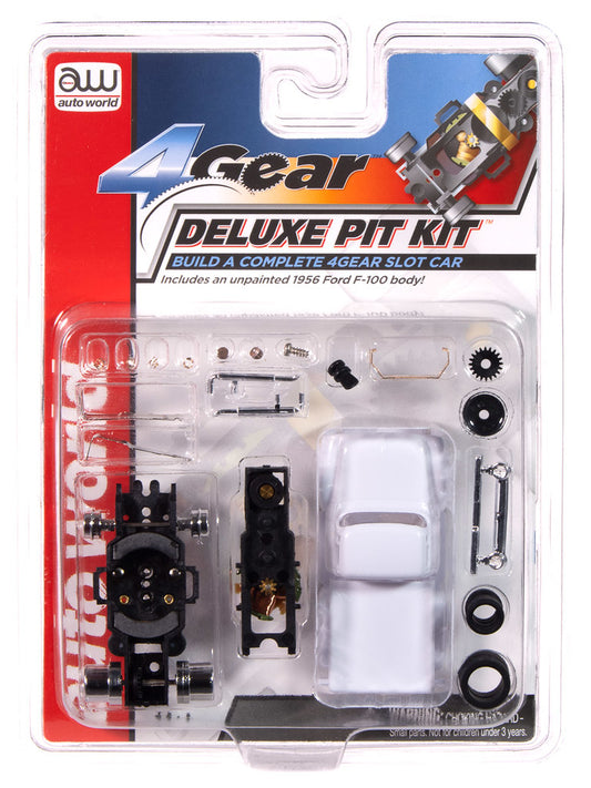 Auto World Parts 4Gear TRX134 Deluxe Pit Kit 1956 Ford F-100 Pickup Body HO Scale Slot Car