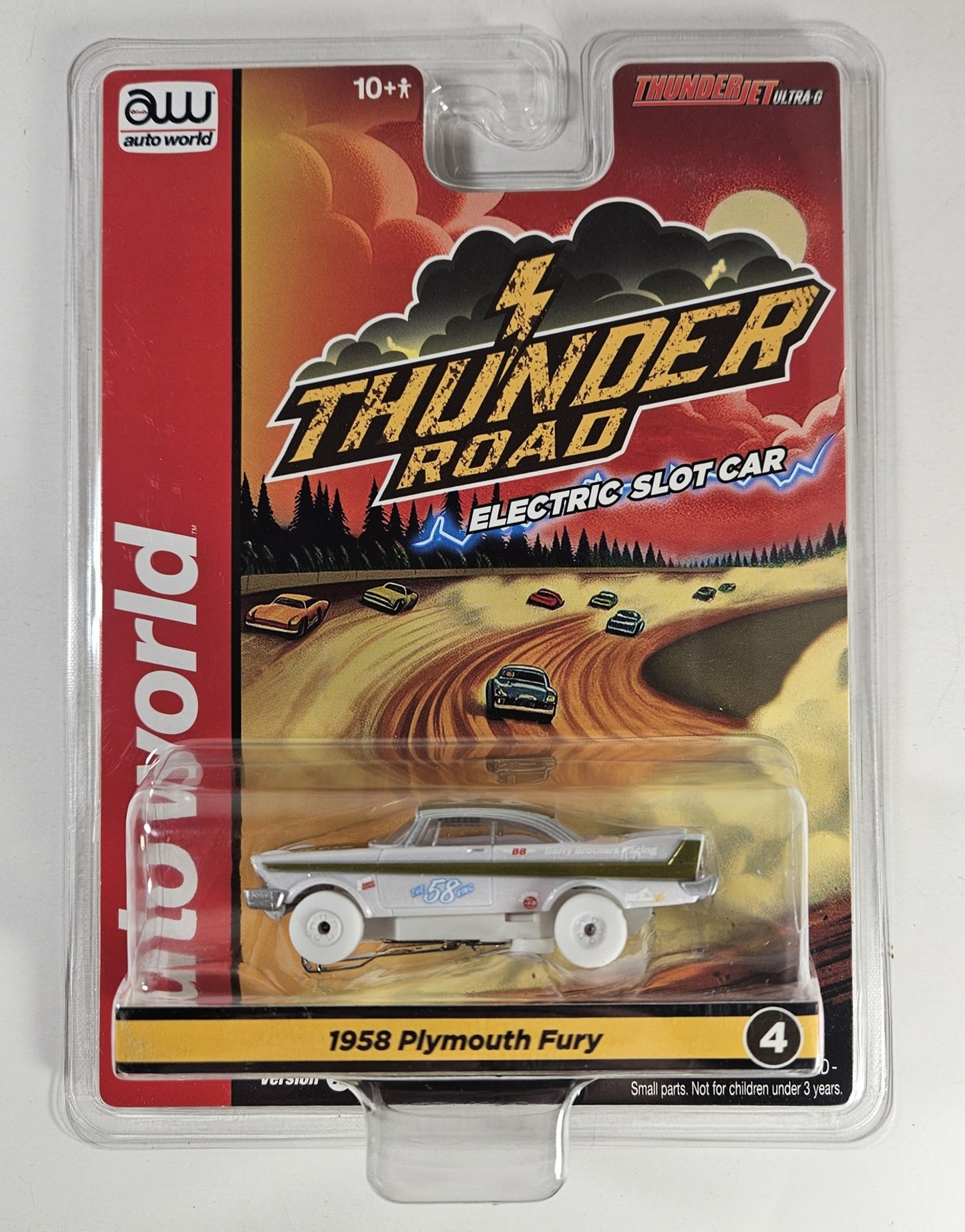 Auto World Thunderjet SC423 1958 Plymouth Fury (**iWheels**) HO Scale Slot Car