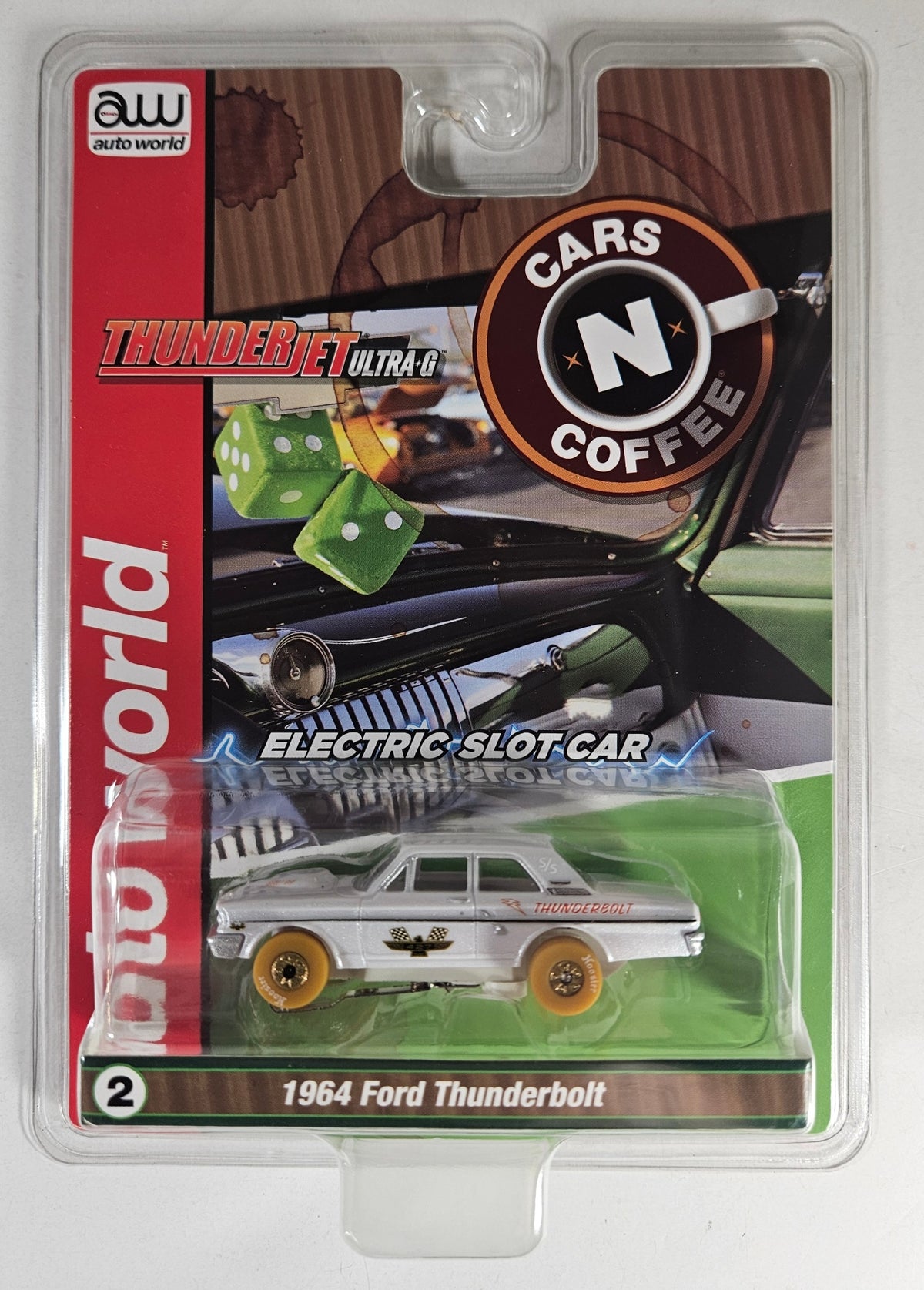 Auto World Thunderjet SC408-2A 1964 Ford Thunderbolt (**iWheels**) HO Scale Slot Car