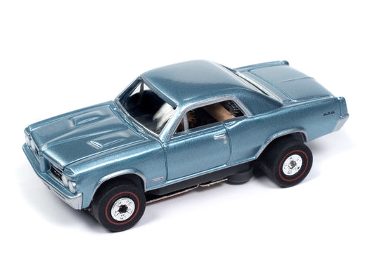 Auto World Thunderjet SC406-1A 1964 Pontiac GTO Yorktown Blue HO Scale Slot Car
