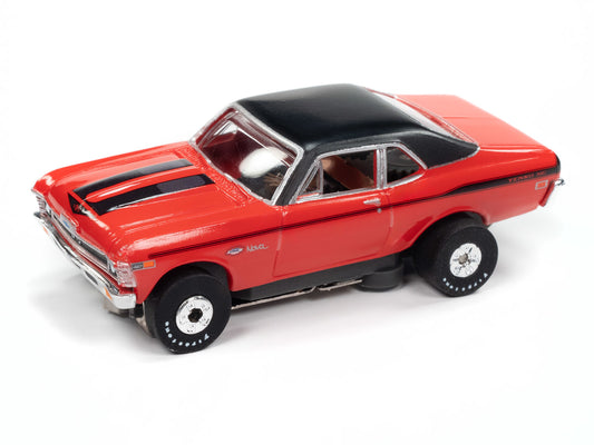 Auto World Thunderjet SC411-1B 1969 Chevy Nova (Red) HO Scale Slot Car