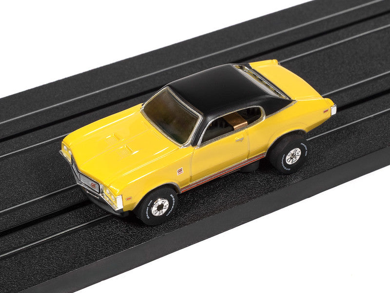 Auto World Thunderjet SC434-4A 1972 Buick GS Yellow HO Scale Slot Car