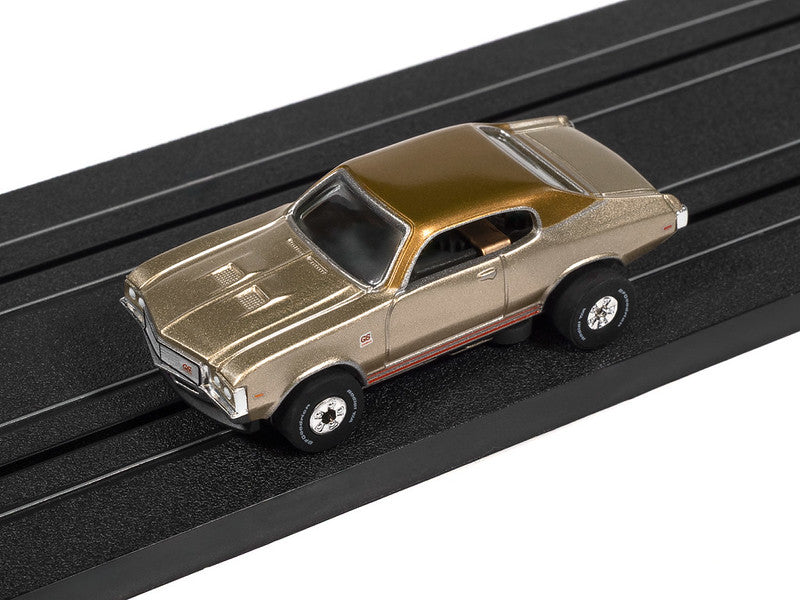 Auto World Thunderjet SC434-4B 1972 Buick GS Tan Metallic HO Scale Slot Car