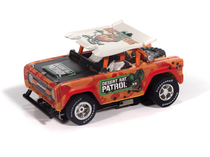 Auto World Xtraction SC422-3B 1972 Ford Baja Bronco Rat Fink (Orange) HO Scale Slot Car