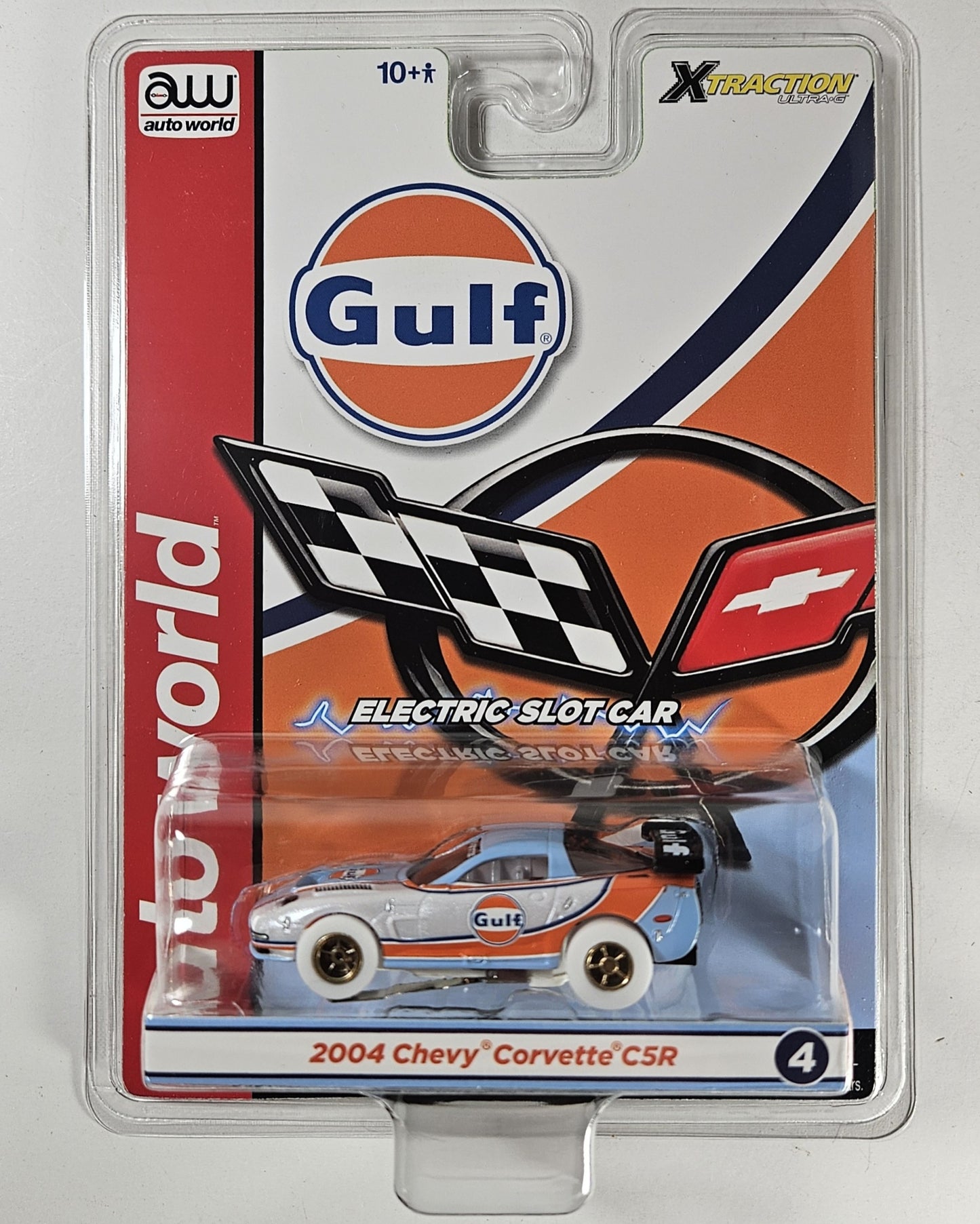 Auto World Xtraction SC418 2004 Chevy Corvette C5R (**iWheels**) HO Scale Slot Car