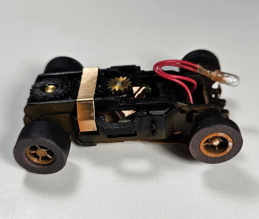 Auto World Parts Xtraction Flamethrower Complete Chassis. Reddish Brown Wheels (Long Wheelbase)