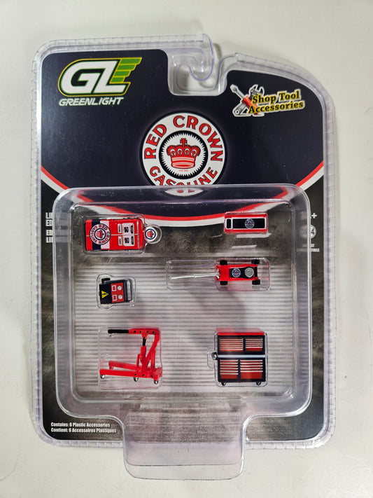 Greenlight 16215-C Shop Tool Accessories Red Crown Gasoline 1:64 Scale