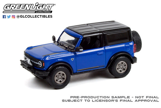 Greenlight Diecast 37240-E - 2021 Ford Bronco 2-Door VIN 001 - Barrett-Jackson Series 8 (Lot #3008) - 1/64 Scale