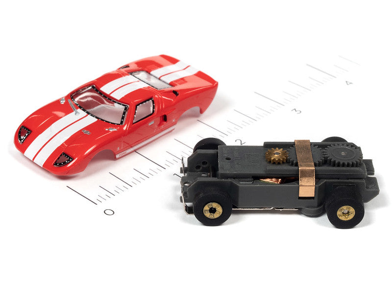 Auto World Thunderjet SC379 -4B 2022 R2 CARS N COFFEE 1966 FORD GT40 (RED) HO SCALE SLOT CAR