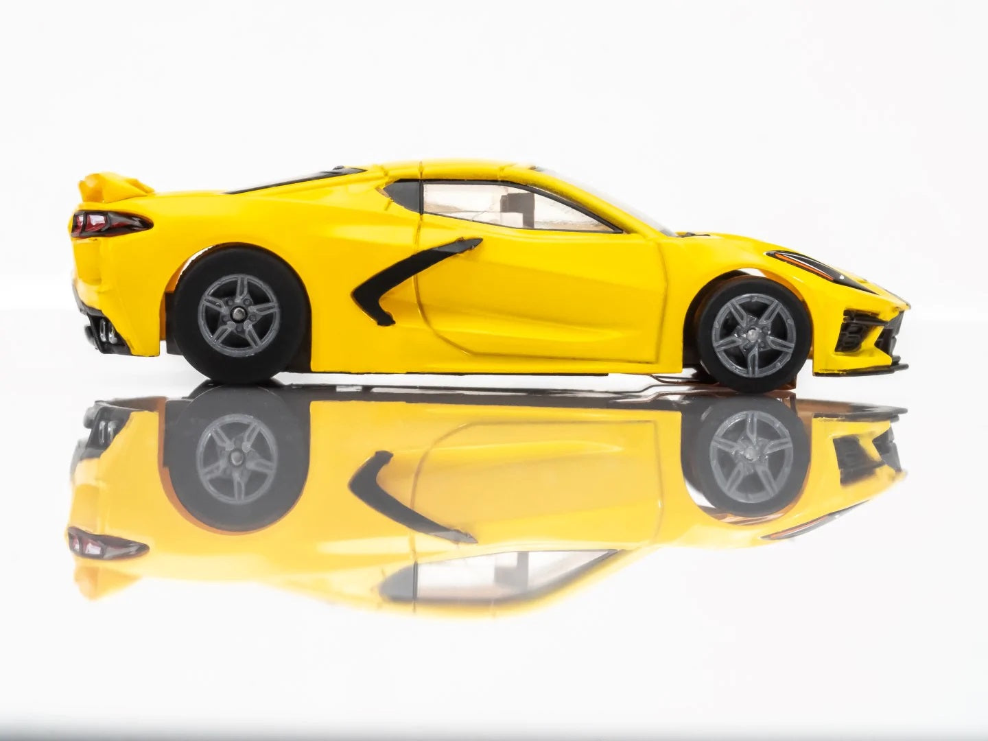 AFX Mega G+ 22013 Corvette C8 Accelerate Yellow - HO Scale Slot Car