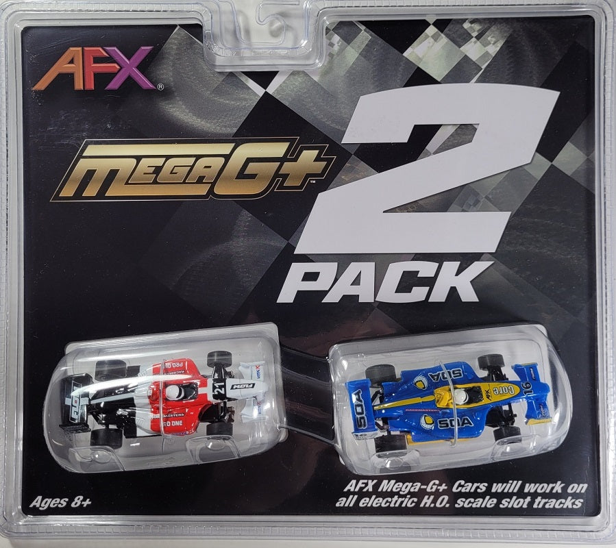 AFX Mega G+ 22017 Formula Two Pack - HO Scale Slot Cars
