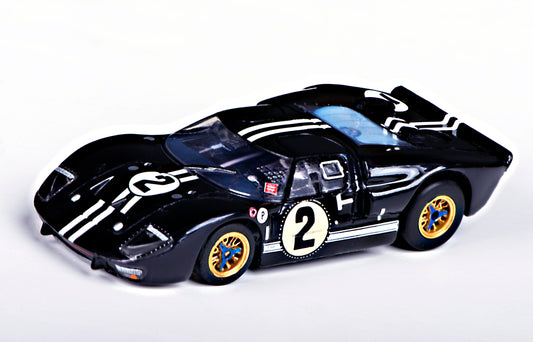 AFX Mega G+ 22031 Ford GT40 Mark IIB #2 Sebring – Nightmist Blue - HO Scale Slot Car