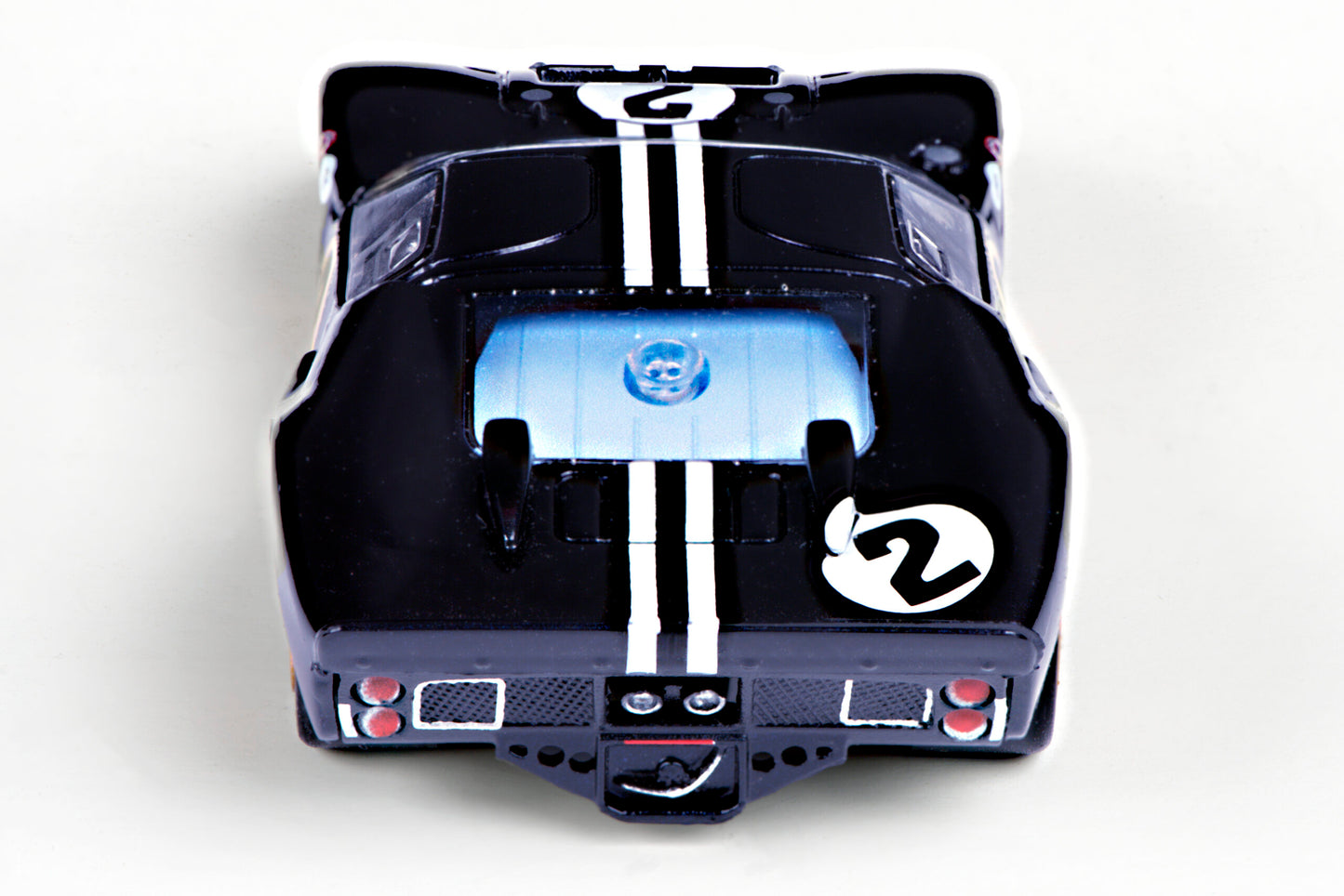 AFX Mega G+ 22031 Ford GT40 Mark IIB #2 Sebring – Nightmist Blue - HO Scale Slot Car