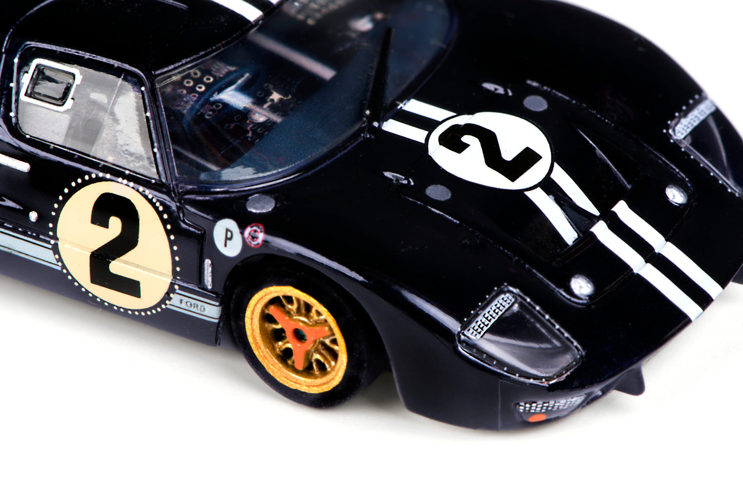 AFX Mega G+ 22031 Ford GT40 Mark IIB #2 Sebring – Nightmist Blue - HO Scale Slot Car