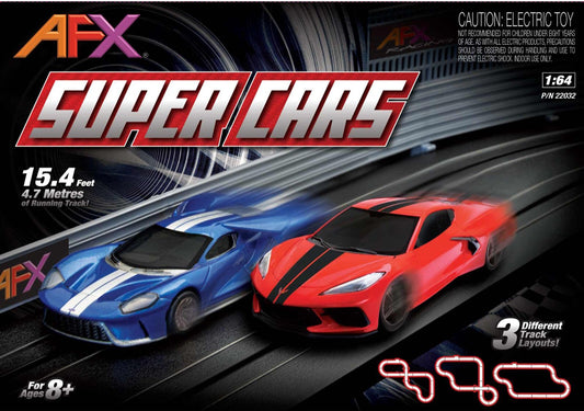 AFX Race Set 22032 Mega G+ Super Cars 15.4' Race Set