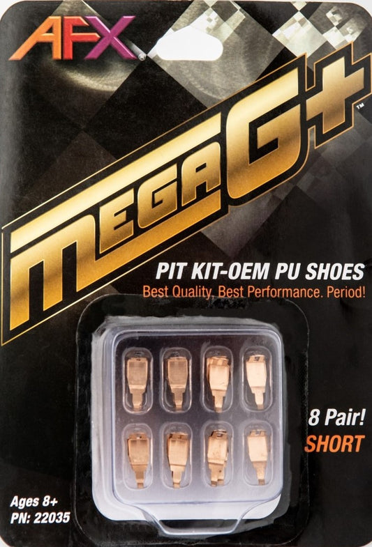 AFX Parts Mega G+ 22035 Pit Kit Short Pickup Shoes (8 Pair) for Short Wheelbase Chassis
