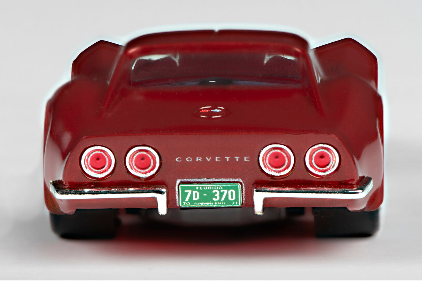 AFX Mega G+ 22038 1970 Corvette LT1 – Red Metallic - Collector Series Clear - HO Scale Slot Car