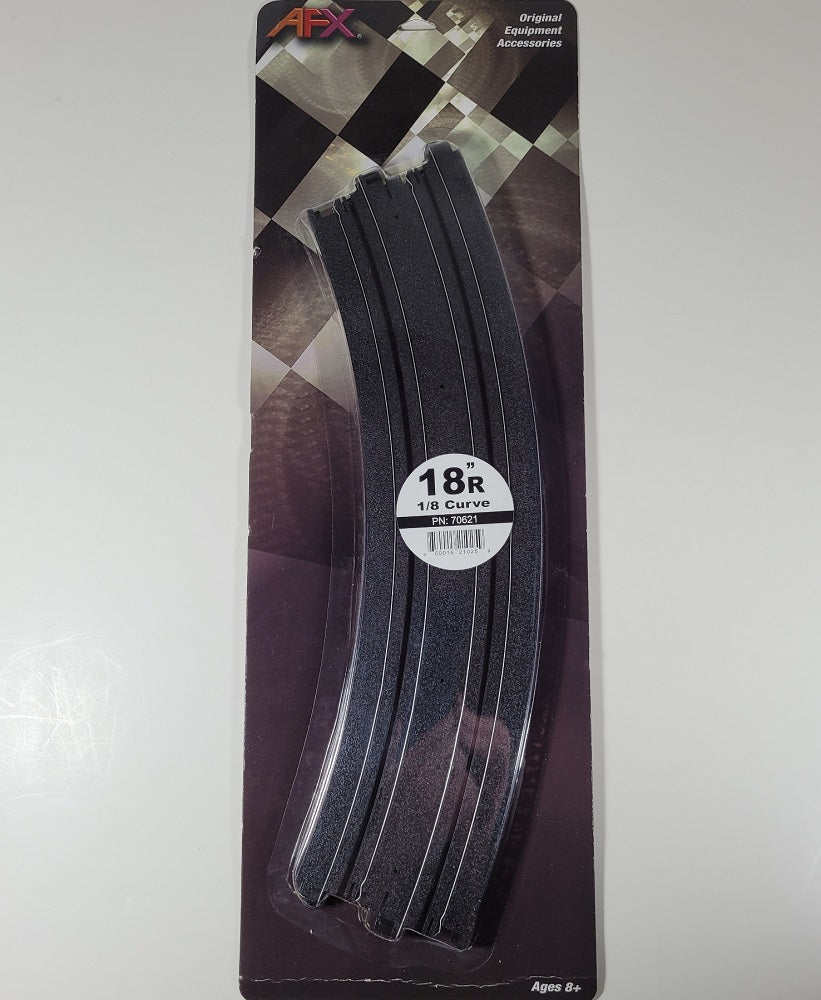 AFX Track 70621 18" Radius 1/8 Curve Slot Car Track (2 pack)