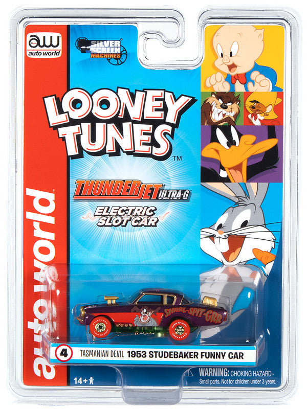 Auto World Thunderjet SC363 R33 Looney Tunes Tasmanian Devil HO Scale Slot Car