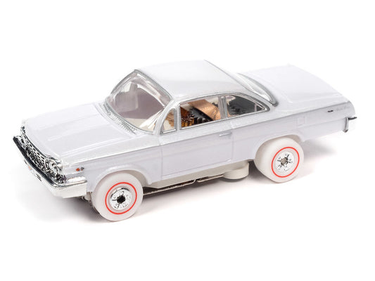 Auto World Thunderjet SC390-2 2023 R1 OK USED CARS 1962 CHEVROLET BEL AIR COUPE (IWHEELS) HO Scale Slot Car