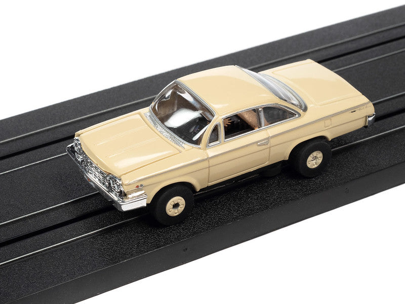 Auto World Thunderjet SC390-2B 2023 R1 OK USED CARS 1962 CHEVROLET BEL AIR COUPE (TAN) HO Scale Slot Car