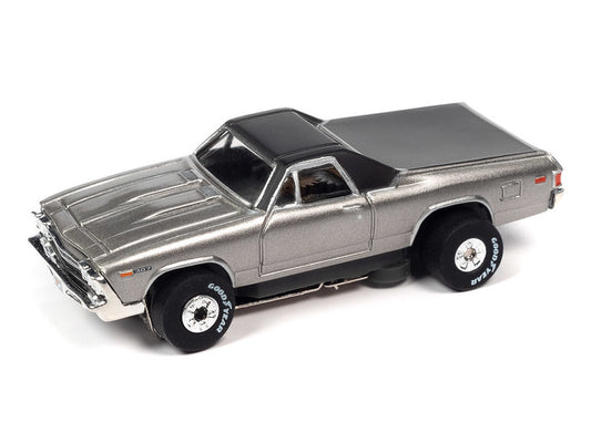 Auto World Thunderjet SC390-6B 2023 R1 OK USED CARS 1969 CHEVROLET EL CAMINO (SILVER) HO Scale Slot Car