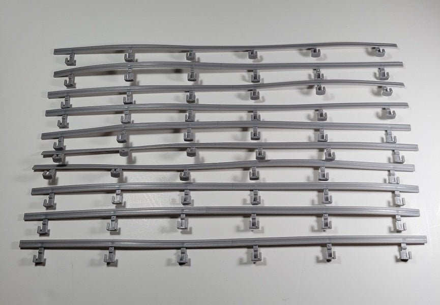 Auto World Accessories (Bulk Item) Guard Rails - Gray (10 pieces)