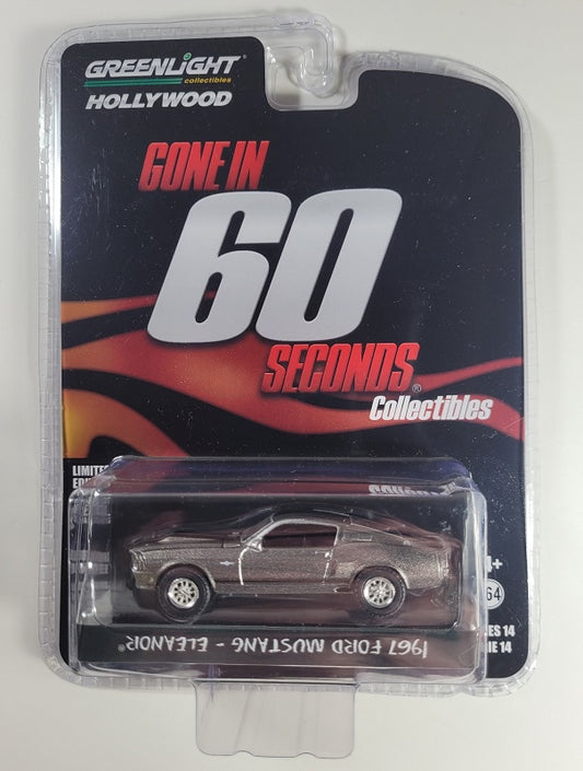 Greenlight Diecast 44742 - Hollywood Series 2021 - 1967 Ford Mustang - Eleanor - Gone in 60 Seconds - 1/64 Scale