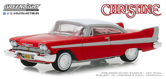 Greenlight Diecast 44830-C - Hollywood Series 2021 - 1958 Plymouth Fury - Christine - 1/64 Scale