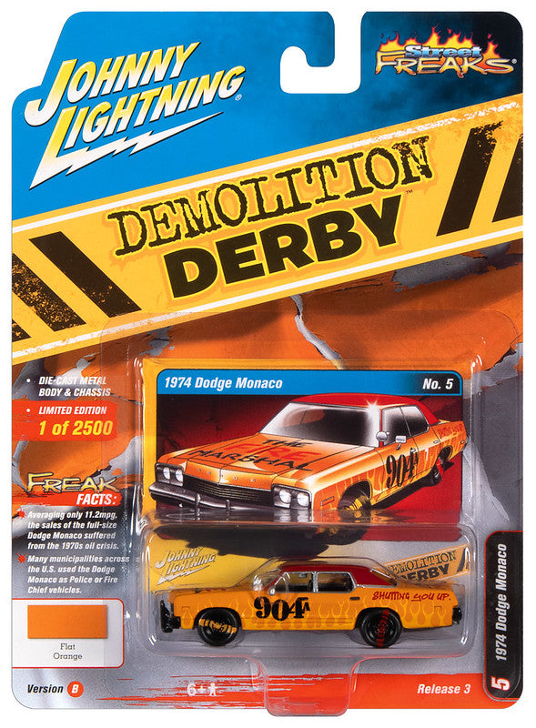 Johnny Lightning Street Freaks 2020 Release 3 Set B 1974 Dodge Monaco 1:64 Scale Diecast