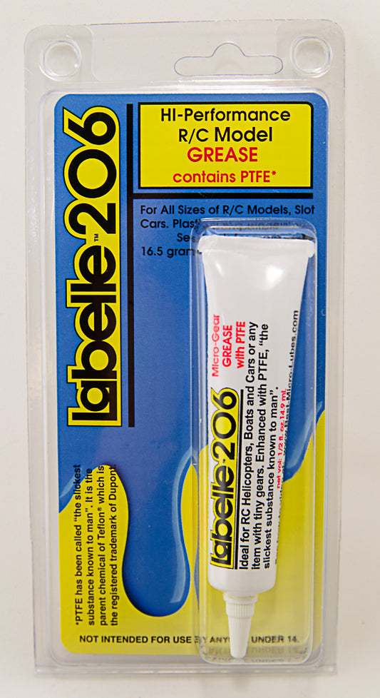 Labelle 206 Hi-Performance R/C Model Grease With PTFE - Plastic Compatible
